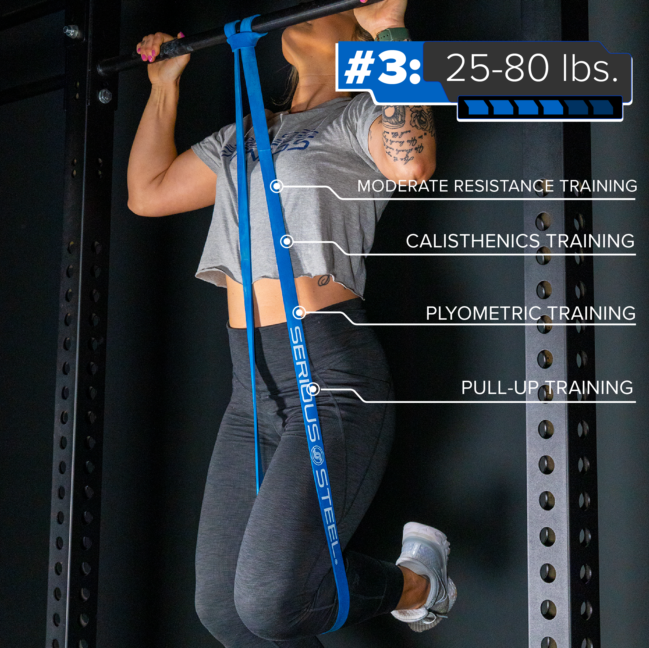 Serious Steel Fitness 41" Resistance Bands