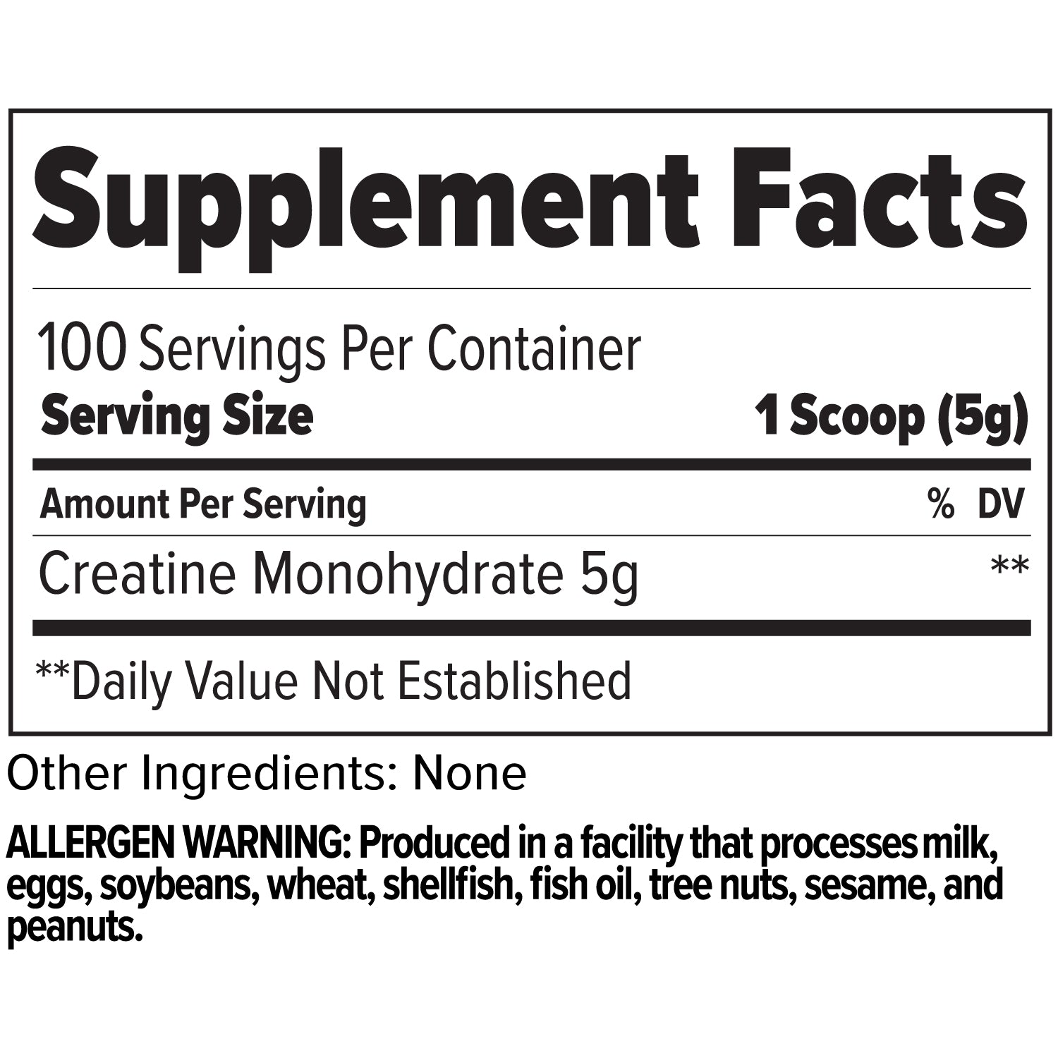 Zone Micronized Creatine (Unflavored - 100 Servings)